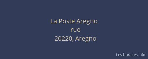 La Poste Aregno