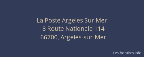La Poste Argeles Sur Mer