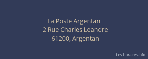 La Poste Argentan