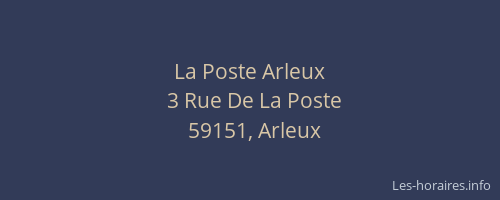 La Poste Arleux