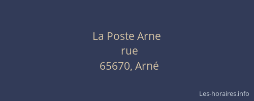 La Poste Arne