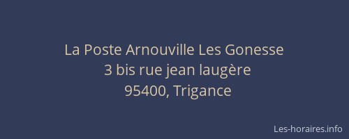 La Poste Arnouville Les Gonesse