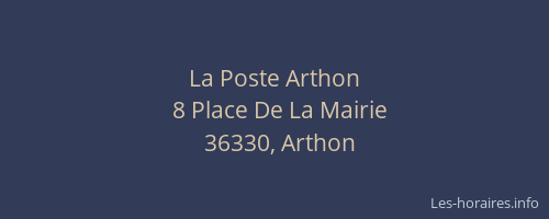 La Poste Arthon