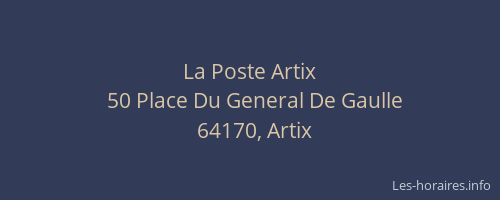La Poste Artix