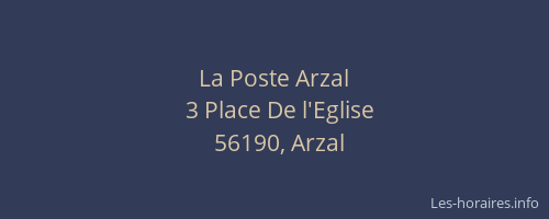 La Poste Arzal