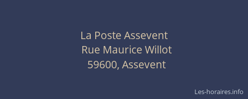 La Poste Assevent