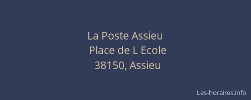 La Poste Assieu