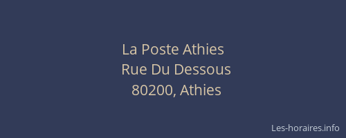 La Poste Athies