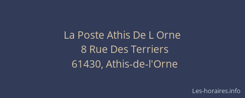 La Poste Athis De L Orne