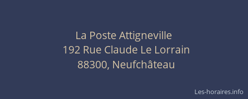 La Poste Attigneville