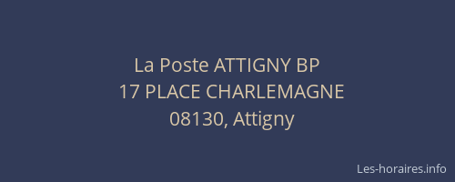 La Poste ATTIGNY BP