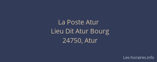 La Poste Atur