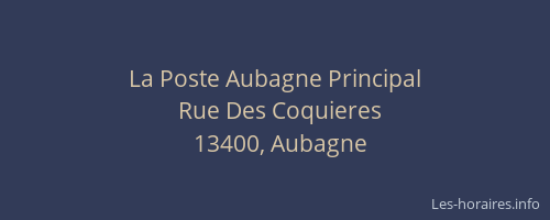 La Poste Aubagne Principal