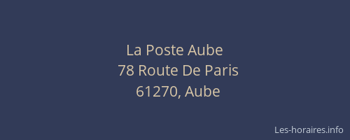 La Poste Aube
