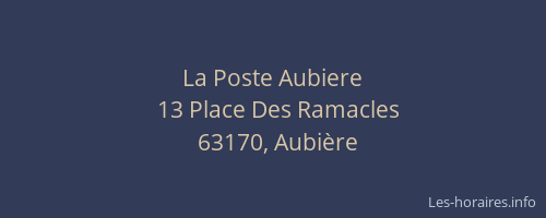 La Poste Aubiere