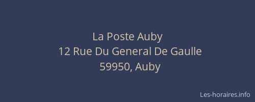 La Poste Auby