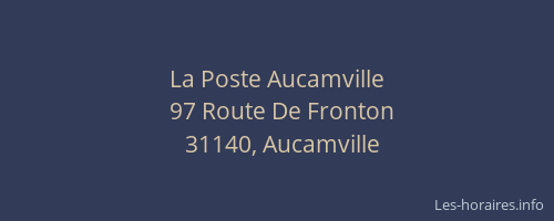 La Poste Aucamville