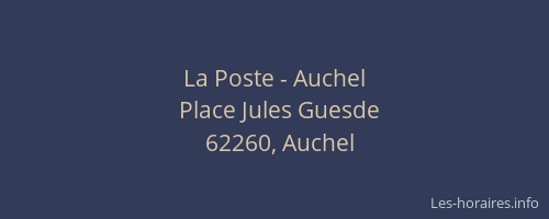La Poste - Auchel