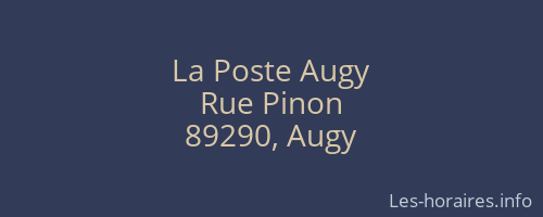La Poste Augy