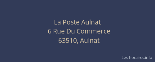 La Poste Aulnat