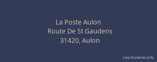 La Poste Aulon