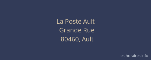 La Poste Ault
