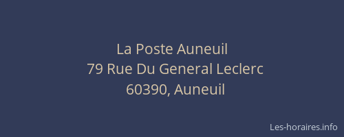 La Poste Auneuil