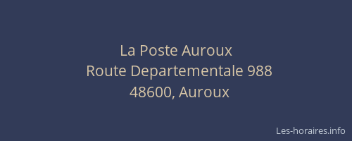 La Poste Auroux