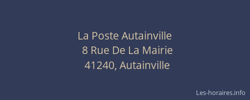 La Poste Autainville