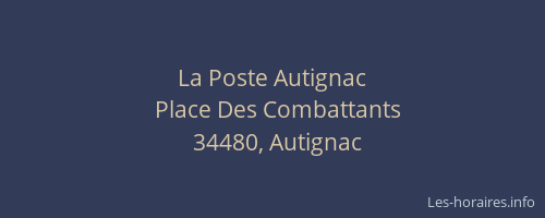 La Poste Autignac