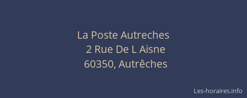 La Poste Autreches