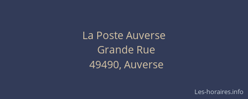 La Poste Auverse