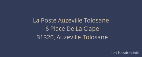La Poste Auzeville Tolosane