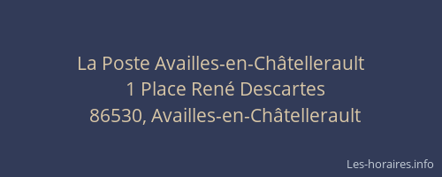 La Poste Availles-en-Châtellerault