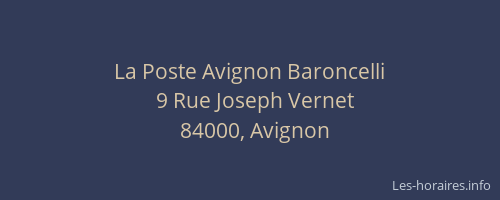 La Poste Avignon Baroncelli