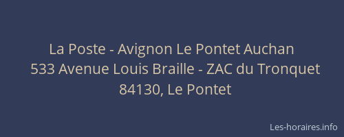 La Poste - Avignon Le Pontet Auchan