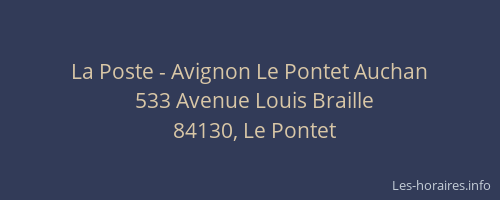 La Poste - Avignon Le Pontet Auchan