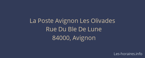 La Poste Avignon Les Olivades
