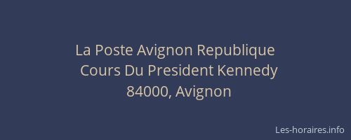 La Poste Avignon Republique