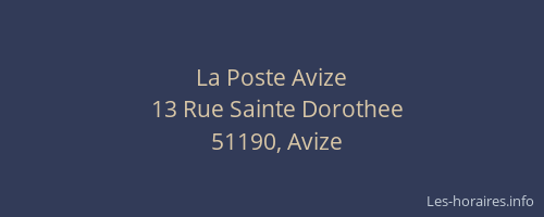 La Poste Avize