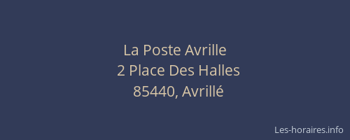 La Poste Avrille