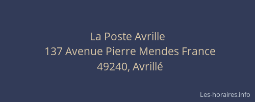 La Poste Avrille