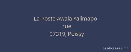 La Poste Awala Yalimapo