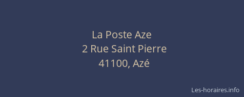 La Poste Aze