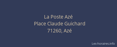 La Poste Az&eacute;