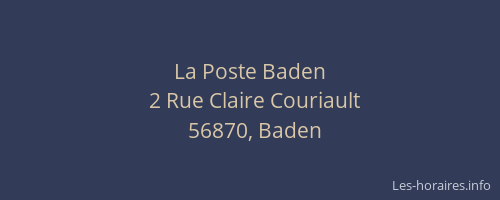 La Poste Baden
