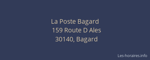 La Poste Bagard