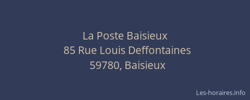 La Poste Baisieux