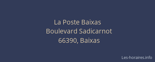 La Poste Baixas