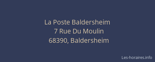 La Poste Baldersheim